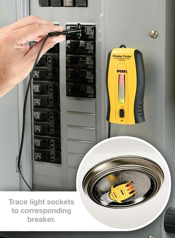 Sperry Instruments CS61200 Sperry مكتشف قاطع الدائرة/محدد الموقع واختبار Gfci (قد تختلف العبوة)، أصفر in Saudi Arabia