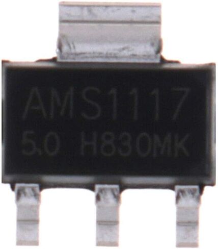 Gump's grocery 50Pcs AMS1117 LM1117 5V 1A SOT-223 Voltage Regulator in Saudi Arabia