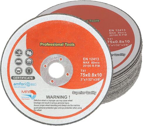 Timunr 20Pcs Cut Off Wheels 3 x 1/32 x 3/8 Inch Fit for Cutting Steel and Ferrous Metals 20100RPM 80M/S in Saudi Arabia