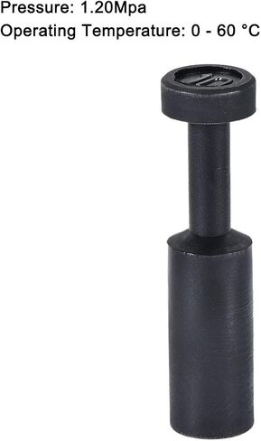 uxcell Push to Connect Fittings, Cap Style Pneumatic Blanking Plugs, Fit for 10mm Inner Dia. Air Hose Tube Pipe, Plastic, Black, Pack of 10 in Saudi Arabia