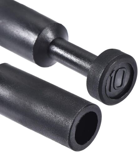 uxcell Push to Connect Fittings, Cap Style Pneumatic Blanking Plugs, Fit for 10mm Inner Dia. Air Hose Tube Pipe, Plastic, Black, Pack of 10 in Saudi Arabia