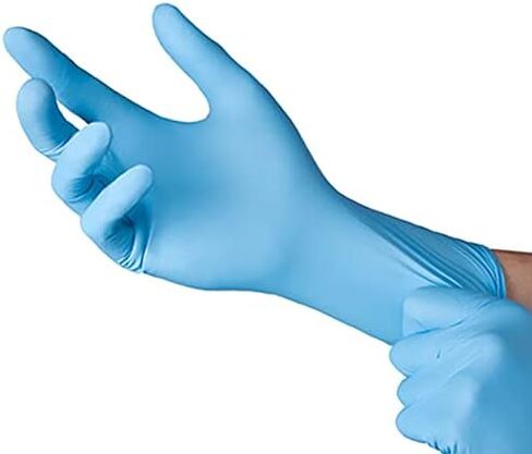 قفازات NITRYLEX Nitrile للفحص الطبي 1000/cs، خالية من البودرة/اللاتكس، منسوجة، أزرق in Saudi Arabia