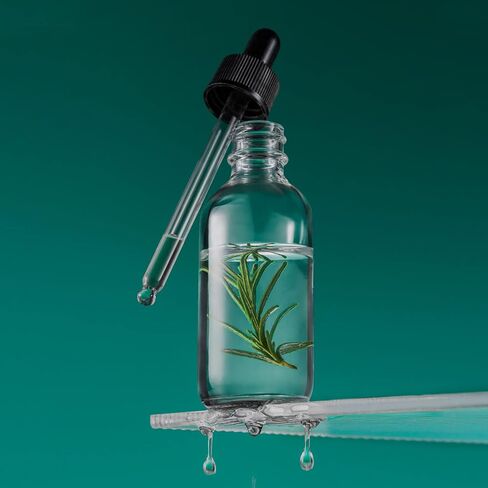 Claplante 48 pack 2oz Small Clear Glass Bottles with Lids and Black Glass Dropper& 2 Stainless Steel Funnels, 2oz Glass Dropper Bottles, Boston Round Sample Bottles for Oils, Mini Travel Bottles in Saudi Arabia