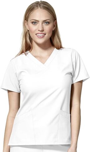WonderWink Women's Basic V-Neck Top in Kuwait