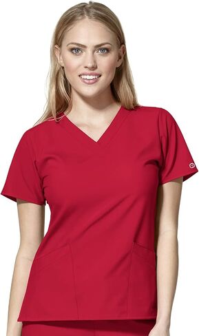 WonderWink Women's Basic V-Neck Top in Kuwait