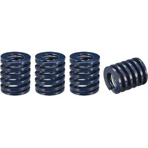 uxcell 3D Printer Die Spring, 4pcs 25mm OD 25mm Long Spiral Stamping Light Load Compression Mould Die Springs for 3D Printer Electric Part, Blue