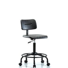 LabTech Seating LT40716 كرسي مقعد متوسط ​​من مادة البولي يوريثين الأساسي بقاعدة أنبوبية مستديرة، عجلات in Kuwait