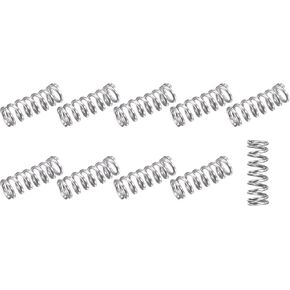 نوابض ضغط METALLIXITY (0.3 × 2 مم OD، طول حر 5 مم) 20 قطعة، زنبرك تمديد من الفولاذ المقاوم للصدأ 304 - لمتجر إصلاحات المنزل، والمشروعات اليدوية، لون فضي in Saudi Arabia