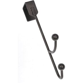 Dorman Hardware 4-1770 Over The Door Clothing Double Hook with Bronze Finish