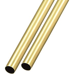 METALLIXITY Brass Tube (10mm OD x 0.2mm Wall T x 300mm L) 2Pcs, Straight Tubing - for Home Furnishing, Machinery, DIY Handicraft in Saudi Arabia