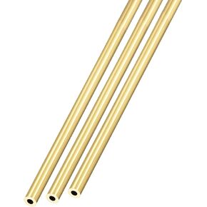 أنبوب نحاسي METALLIXITY (3 مم OD × 0.75 مم جدار T × 300 مم طول) 3 قطع، أنابيب مستقيمة - لتأثيث المنزل، والآلات، والحرف اليدوية اليدوية in Kuwait
