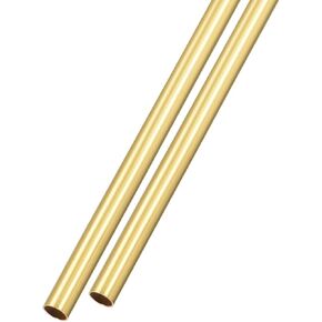 METALLIXITY Brass Tube (3.5mm OD x 0.2mm Wall T x 300mm L) 2Pcs, Straight Tubing - for Home Furnishing, Machinery, DIY Handicraft in Kuwait