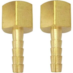 الأعمال المعدنية 1/8 "بارب إلى 1/4" أنثى NPT خرطوم النحاس إلى الأنابيب محول تركيب مقرنة موصل 2 قطعة in Saudi Arabia