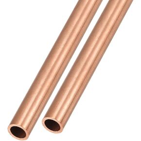METALLIXITY Copper Tube (9mm OD x 1mm Wall T x 300mm L) 2Pcs, Straight Tubing - for Home Furnishing, Machinery, DIY Handicraft in Saudi Arabia