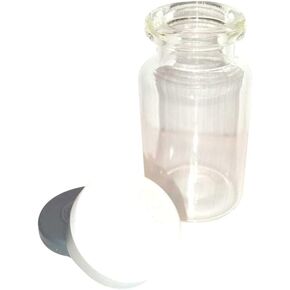 قوارير طبية مع اغطية من اي لابس اند جلاس يو اس ايه، قوارير زجاجية متينة للتخزين، زجاجات زجاجية صغيرة شفافة، 49 قارورة مختبر محكمة الهواء، زجاجات مختبر متعددة الاغراض - 10 مل in Kuwait