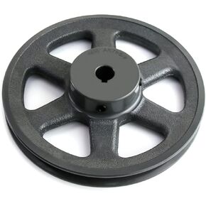 QWORK AK7158 Single Groove Web Sheaves, 6.95" OD 5/8" Bore V-Belt Sheave, A Belt Section, Cast Iron,for V-Belt in Kuwait