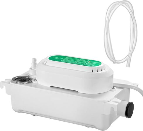 VEVOR Condensate Pump, 6.6 ft/2 m Lift, 110V Removal Drain Pump with 0.63 Qt/0.6 L Water Tank, 5W Automatic Condensation Pump with 100 L/H Flow, for Commercial Ice Makers of Different Types in Kuwait