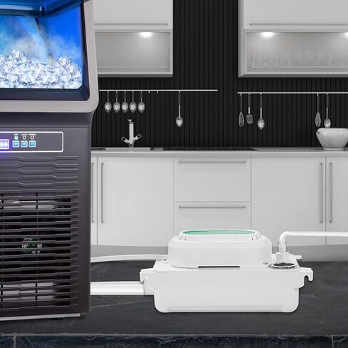 VEVOR Condensate Pump, 6.6 ft/2 m Lift, 110V Removal Drain Pump with 0.63 Qt/0.6 L Water Tank, 5W Automatic Condensation Pump with 100 L/H Flow, for Commercial Ice Makers of Different Types in Kuwait