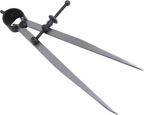 Taytools 6 Piece Measuring Set/Kit with 6" Spring Dividers, Inside & Outside Calipers, Depth Gauge, Pocket Ruler, Vernier Caliper 113500 in Kuwait