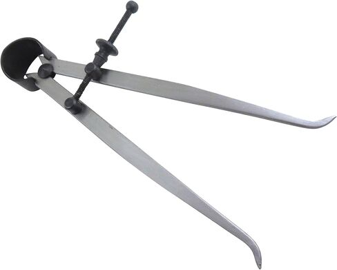 Taytools 6 Piece Measuring Set/Kit with 6" Spring Dividers, Inside & Outside Calipers, Depth Gauge, Pocket Ruler, Vernier Caliper 113500 in Kuwait