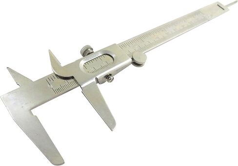 Taytools 6 Piece Measuring Set/Kit with 6" Spring Dividers, Inside & Outside Calipers, Depth Gauge, Pocket Ruler, Vernier Caliper 113500 in Kuwait