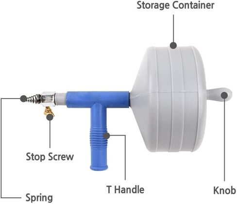 منظف ​​زنبركي للصرف المسدود من UPIT - مثقاب الثعبان (50 قدمًا (15 مترًا)) in Kuwait