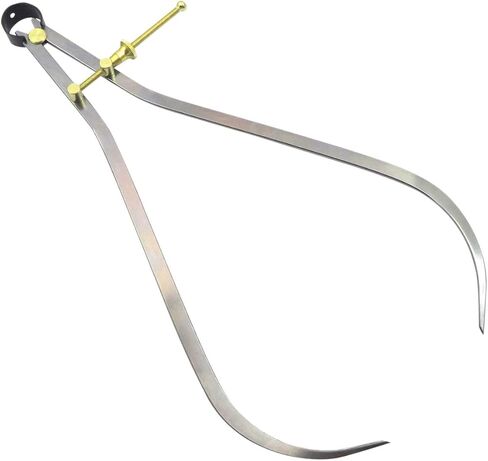 Taytools 467962 صامولة زنبركية سريعة "Yankee" لصانع الأدوات، ضبط سريع، فرجار زنبركي خارجي، فواصل OD، نطاق 0-12 بوصة / 300 مم، نقطة ارتكاز نحاسية وآلية ضبط دقيقة، ساق مسطحة in Saudi Arabia
