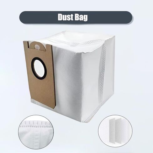 طقم ملحقات قطع غيار 19 قطعة لهونيتور Q6 برو ولاريسار L6 برو وAIRROBO T10+ وNeabot N2 مكنسة كهربائية روبوتية، 1 فرشاة رئيسية 6 فرش جانبية 6 مرشحات HEPA 4 منصات ممسحة 2 أكياس غبار in Kuwait