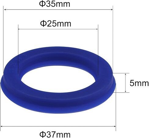 Uxcell UN Radial Shaft Seal 24mm ID x 32mm OD x 5mm عرض PU Oil Seal، حزمة زرقاء من 10 in Kuwait