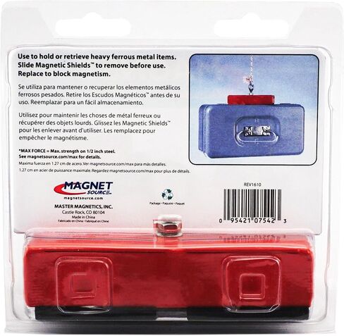 مغناطيس قوي للإرجاع والحمل من ماستر ماجنتيكس، مغناطيس صيد مع قفل العين والصامولة والدرع المغناطيسي، 07542 in Kuwait