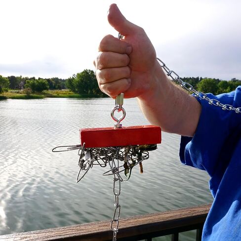 مغناطيس قوي للإرجاع والحمل من ماستر ماجنتيكس، مغناطيس صيد مع قفل العين والصامولة والدرع المغناطيسي، 07542 in Kuwait