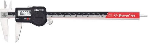 Starrett Stainless Steel IP67 Electronic Slide Caliper - 0-8" Range, 0005" Resolution, LCD Display, RS232 Output, Fine Adjustment, Slide Lock, in/mm Conversion - 798B-8/200 in Saudi Arabia