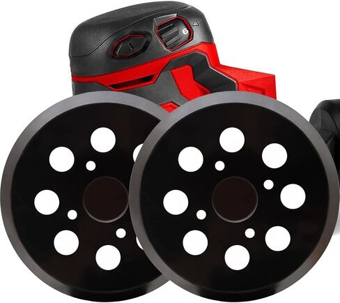 2 Pack 5 Inch 8 Hole Replacement Sander Pad for Ryobi Sander, 5 Inch 8 Hole Hook and Loop Replacement Sanding Pad for Ryobi RS290, RS241, RS240, RS280, RS280VS, RS281VS, P411 Random Orbit Sander in Saudi Arabia
