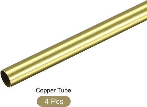METALLIXITY Brass Tube(8.5mm OD x 0.25mm Wall T x 300mm L) 4Pcs, Straight Tubing - for Home Furnishing, Machinery, DIY Handicraft in Saudi Arabia