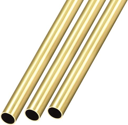 METALLIXITY Brass Tube (8.5mm OD x 0.5mm Wall T x 300mm L) 3Pcs, Straight Tubing - for Home Furnishing, Machinery, DIY Handicraft in Saudi Arabia