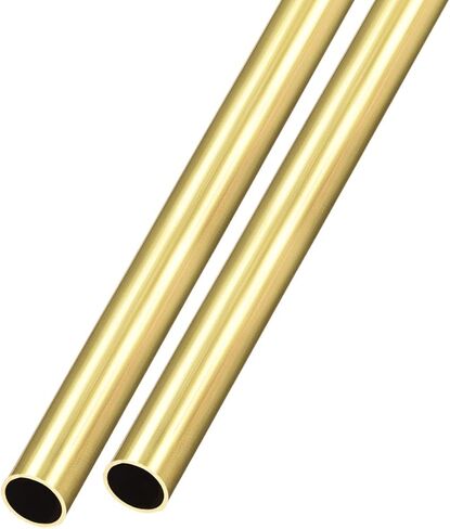 METALLIXITY Brass Tube (8.5mm OD x 0.5mm Wall T x 300mm L) 2Pcs, Straight Tubing - for Home Furnishing, Machinery, DIY Handicraft in Kuwait
