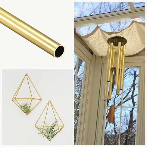 METALLIXITY Brass Tube (8.5mm OD x 0.5mm Wall T x 300mm L) 2Pcs, Straight Tubing - for Home Furnishing, Machinery, DIY Handicraft in Kuwait