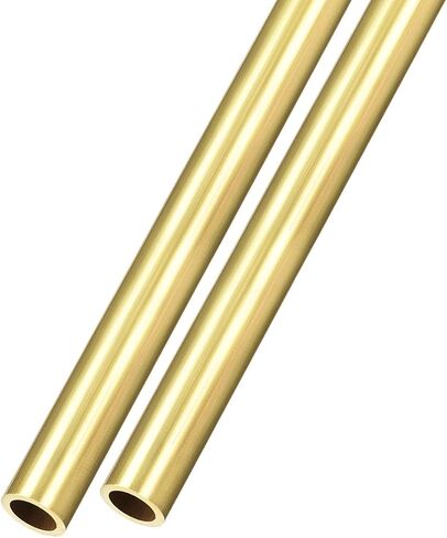 أنبوب نحاسي METALLIXITY (9 مم OD × 1 مم جدار T × 300 مم طول) قطعتان، أنابيب مستقيمة - للتأثيث المنزلي، والآلات، والحرف اليدوية اليدوية in Saudi Arabia