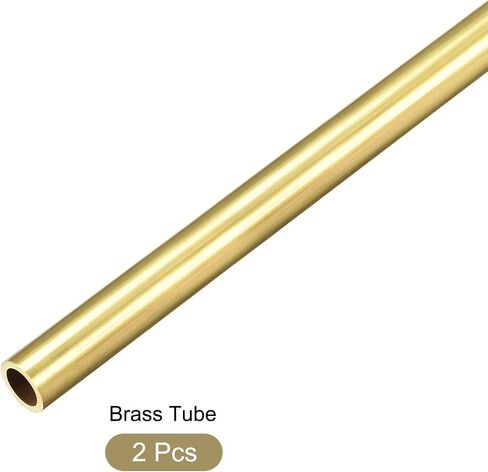 أنبوب نحاسي METALLIXITY (9 مم OD × 1 مم جدار T × 300 مم طول) قطعتان، أنابيب مستقيمة - للتأثيث المنزلي، والآلات، والحرف اليدوية اليدوية in Saudi Arabia