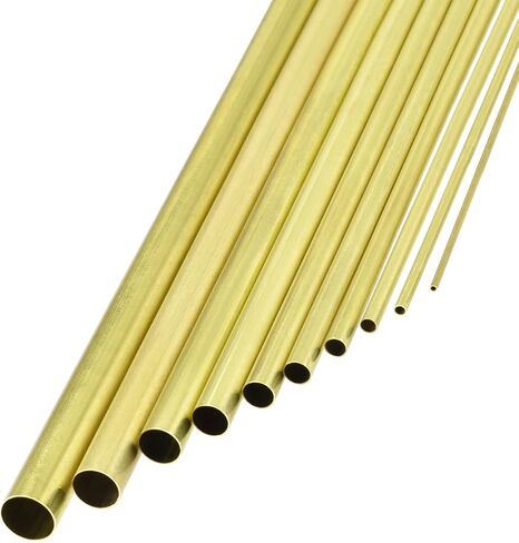 أنبوب نحاسي من METALLIXITY (1.5 مم - 11 مم OD × 0.2 مم طول الجدار × 300 مم طول) عبوة من 10 قطع، أنابيب مستقيمة - للأثاث المنزلي، والآلات، والحرف اليدوية اليدوية in Kuwait