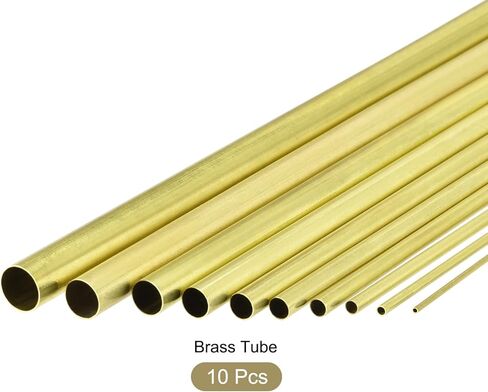 أنبوب نحاسي من METALLIXITY (1.5 مم - 11 مم OD × 0.2 مم طول الجدار × 300 مم طول) عبوة من 10 قطع، أنابيب مستقيمة - للأثاث المنزلي، والآلات، والحرف اليدوية اليدوية in Kuwait