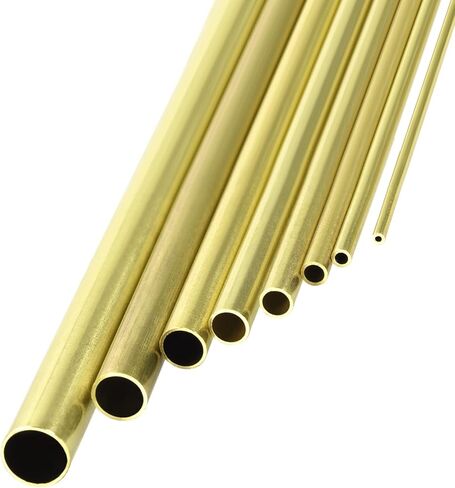 أنبوب نحاسي METALLIXITY (2 مم - 10 مم OD × 0.5 مم جدار T × 300 مم طول) حزمة من 8، أنابيب مستقيمة - للتأثيث المنزلي، والآلات، والحرف اليدوية اليدوية in Kuwait