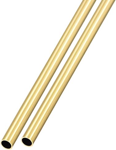 أنبوب نحاسي METALLIXITY (6.5 مم OD × 0.5 مم جدار T × 300 مم طول) قطعتان، أنابيب مستقيمة - للتأثيث المنزلي، والآلات، والحرف اليدوية اليدوية in Kuwait