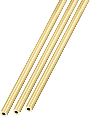 أنبوب نحاسي METALLIXITY (3 مم OD × 0.75 مم جدار T × 300 مم طول) 3 قطع، أنابيب مستقيمة - لتأثيث المنزل، والآلات، والحرف اليدوية اليدوية in Kuwait