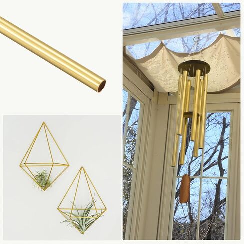 أنبوب نحاسي من ميتاليكسيتي (3.5 مم OD × 0.2 مم طول الجدار × 300 مم طول) قطعتان، أنابيب مستقيمة - للتأثيث المنزلي، والآلات، والحرف اليدوية اليدوية in Kuwait