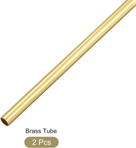 أنبوب نحاسي من ميتاليكسيتي (3.5 مم OD × 0.2 مم طول الجدار × 300 مم طول) قطعتان، أنابيب مستقيمة - للتأثيث المنزلي، والآلات، والحرف اليدوية اليدوية in Kuwait