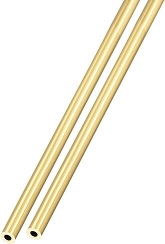 METALLIXITY Brass Tube (3mm OD x 0.75mm Wall T x 300mm L) 2Pcs, Straight Tubing - for Home Furnishing, Machinery, DIY Handicraft in Kuwait