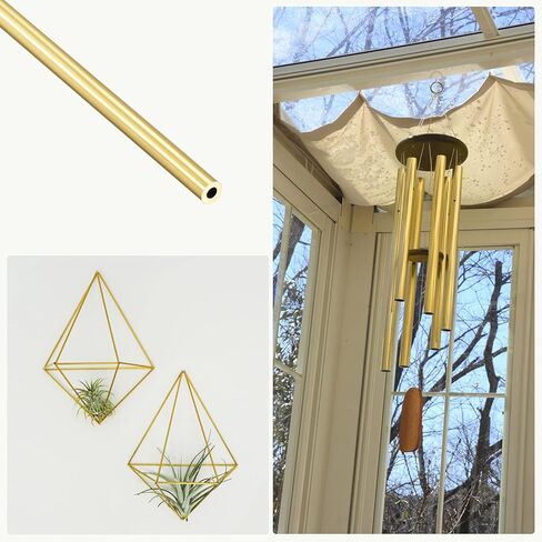 METALLIXITY Brass Tube (3mm OD x 0.75mm Wall T x 300mm L) 2Pcs, Straight Tubing - for Home Furnishing, Machinery, DIY Handicraft in Kuwait