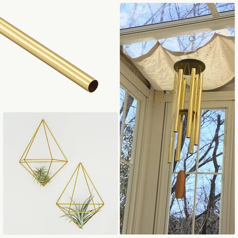 METALLIXITY Brass Tube (6.5mm OD x 0.2mm Wall T x 300mm L) 2Pcs, Straight Tubing - for Home Furnishing, Machinery, DIY Handicraft in Saudi Arabia