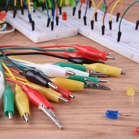 30PCS Alligator Clips Electrical, Eiechip Insulated Alligator Clips with Wires Test Cable Double-Ended Clips, Alligator Clips Insulated Test Cable 5 Colors 30Pieces 20inches(Big/Medium/Small) in Kuwait